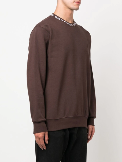 Shop Daily Paper Logo-print Sweatshirt In Brown
