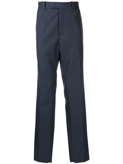 Shop Oamc Straight-leg Tailored Trousers In Blau