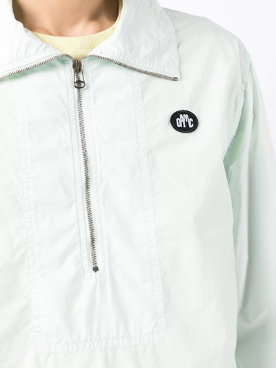 Shop Oamc Zip-fastening Long-sleeved Shirt In Weiss