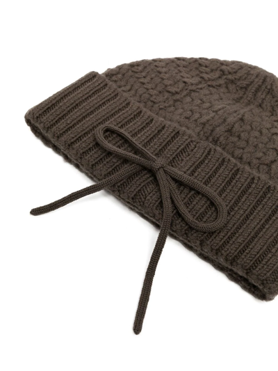 Shop Craig Green Hinge Ribbed Wool Hat In Braun