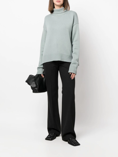 Jil Sander Roll-neck Loose-fit Jumper In Grey