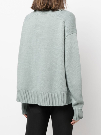 Jil Sander Roll-neck Loose-fit Jumper In Grey