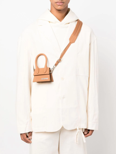 Jacquemus Le Chiquito Homme Mini Handbag In Braun