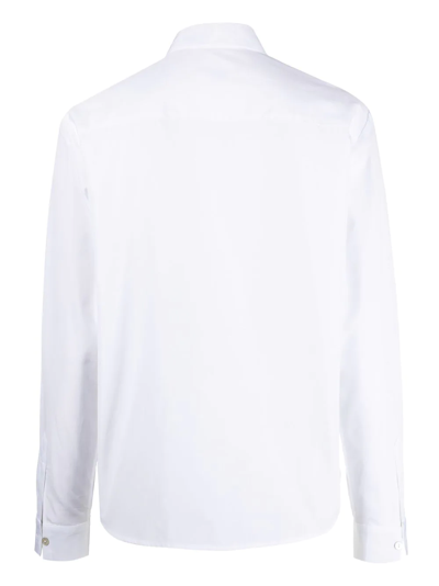 Shop Barba Pointed-collar Shirt In Weiss