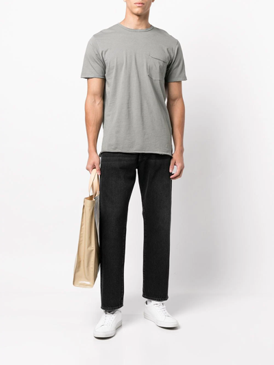 Shop Rag & Bone Miles Organic Cotton T-shirt In Grau