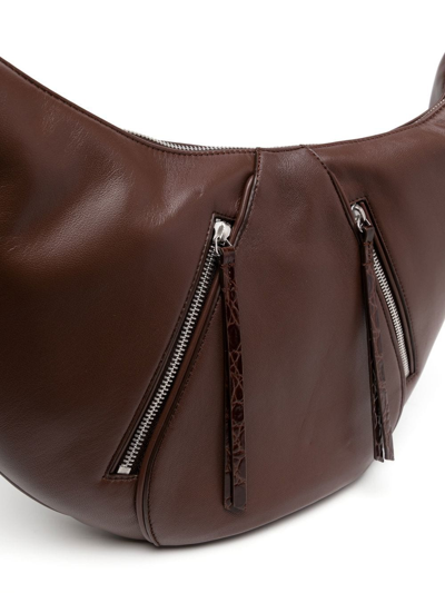 Shop By Far Story Shoulder Bag In Braun