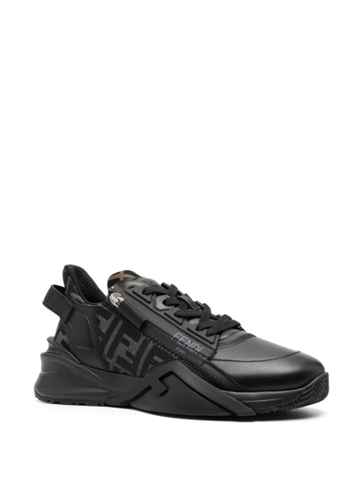 Shop Fendi Flow Low-top Sneakers In Schwarz