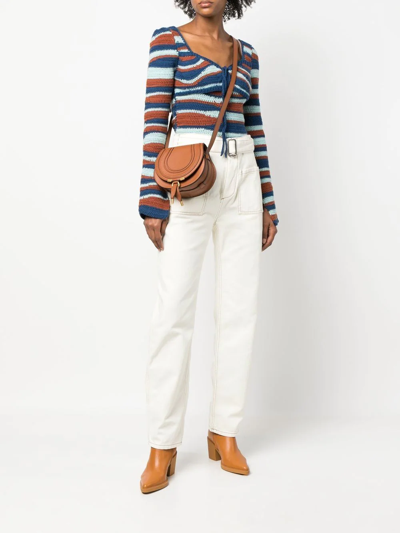 Chloé Marcie Cross-body Bag In Braun