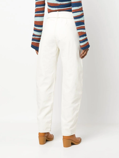 Shop Etro Straight-leg Cargo Trousers In Weiss