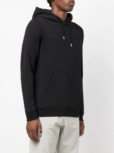 Shop Norse Projects Logo-patch Long-sleeve Hoodie In Schwarz