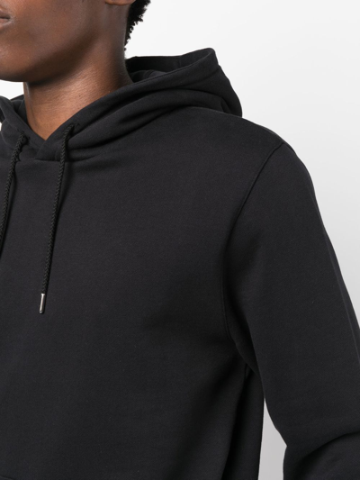 Shop Norse Projects Logo-patch Long-sleeve Hoodie In Schwarz