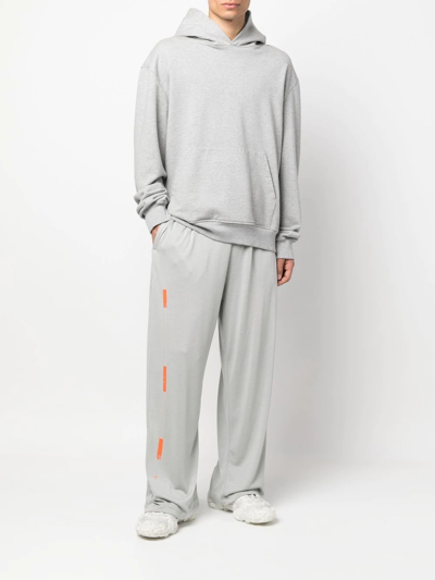 Shop A-cold-wall* Wide-leg Cotton Track Pants In Grau
