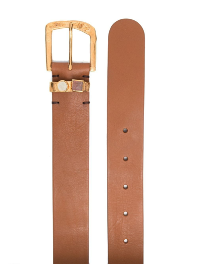 Shop Nick Fouquet Embellished-detail Leather Belt In Braun