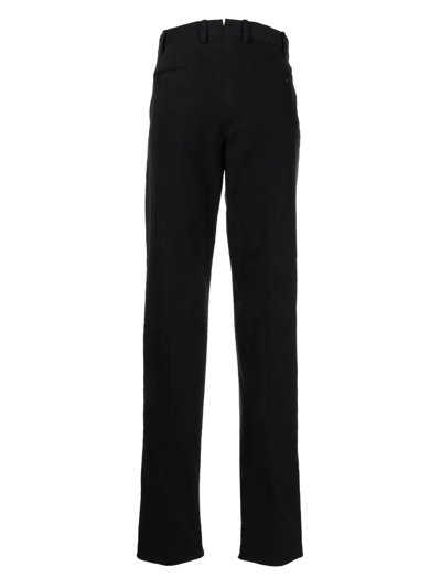 Shop Caruso Straight-eg Chino Trousers In Schwarz