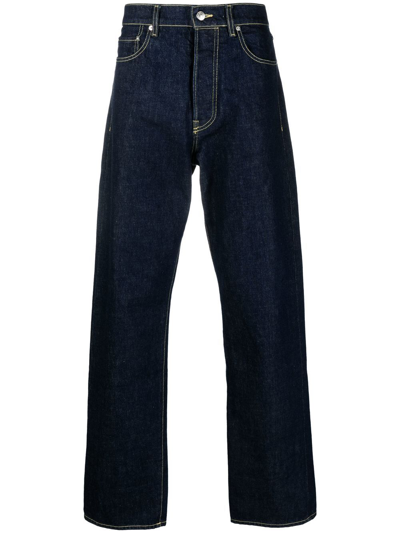 Shop Kenzo Loose-fit Denim Pants In Blau