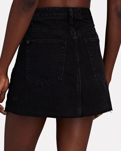 Shop Ksubi Rap Denim Mini Skirt In Noir
