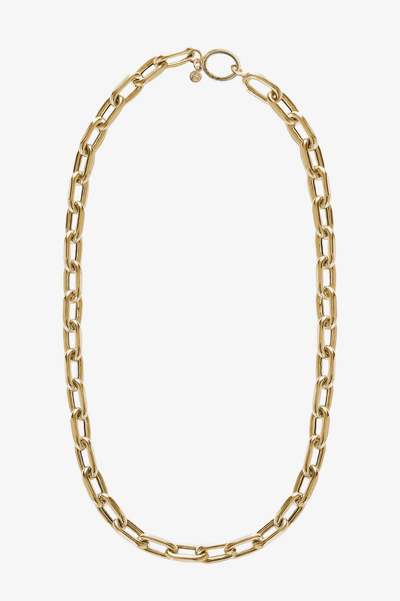 Shop Anine Bing Link Necklace In Gold In 14k Yellow Gold