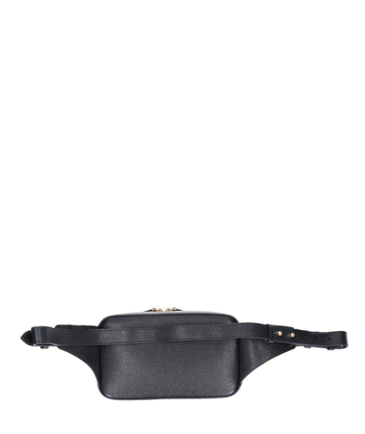 Shop Thom Browne Logo Print Belt Bag In Black
