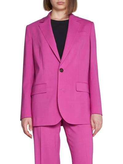 Shop Dsquared2 Single-breasted Wide-leg Suit In Rosa