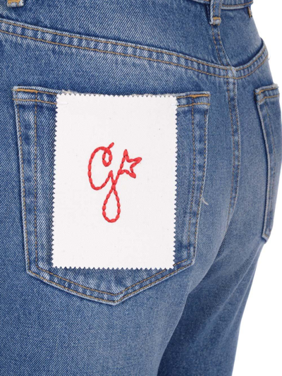 Shop Golden Goose Logo Patch Flared Jeans