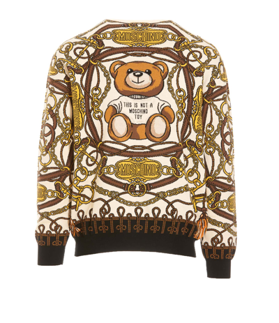 Shop Moschino Teddy Bear Logo Sweater
