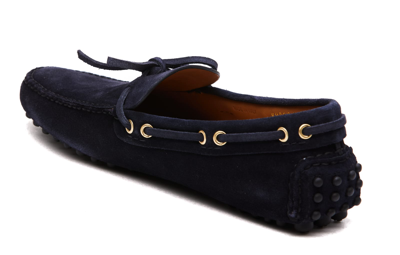 Shop Car Shoe Suede Loafers  In Blue