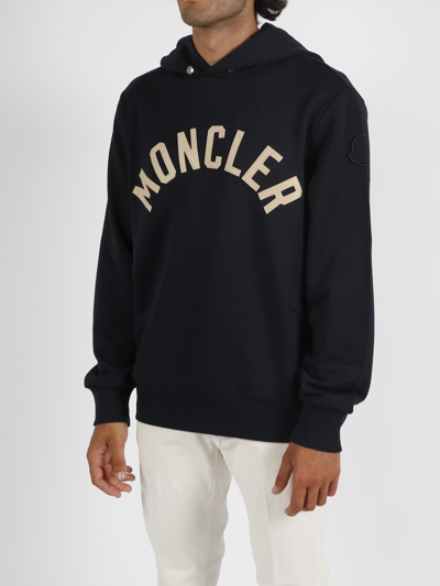Shop Moncler Logo Hoodie