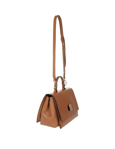 Shop Furla Emma S Bag In Leather Color Leather In Cognac H