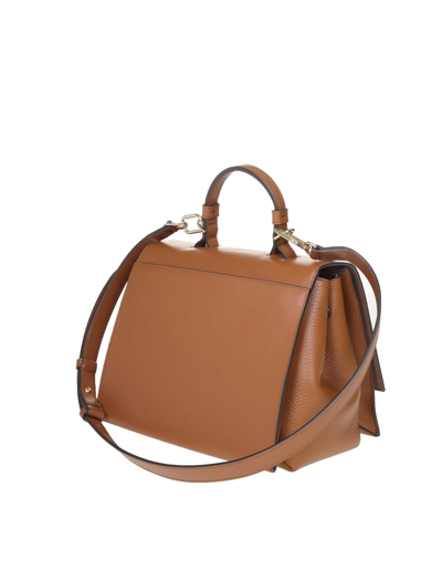 Shop Furla Emma S Bag In Leather Color Leather In Cognac H