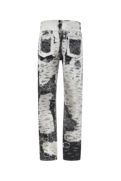 Shop Givenchy Distressed Slim-fit Jeans In Nero