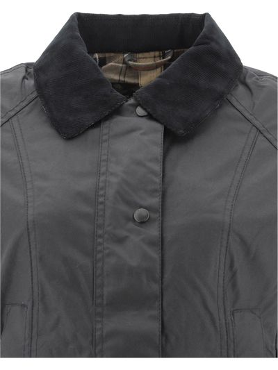 Shop Barbour Beadnell Waxed Jacket In Navy