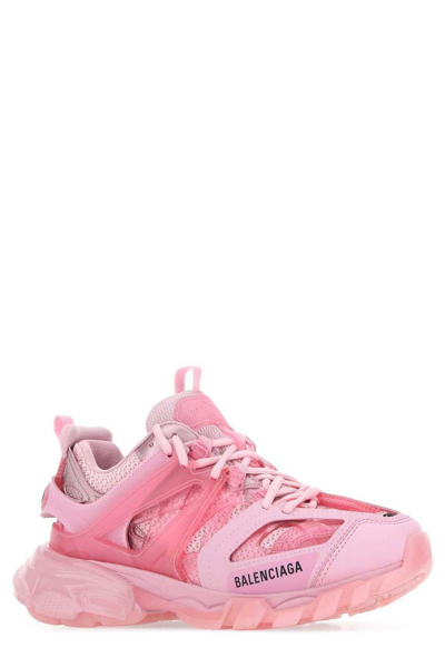 Shop Balenciaga Lace-up Track Sneakers In Pink
