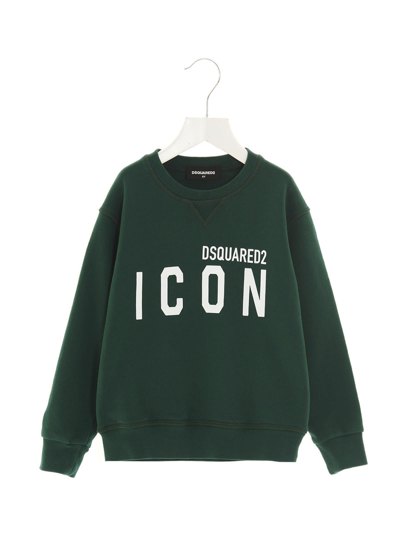 Shop Dsquared2 Icon Sweatshirt In Green