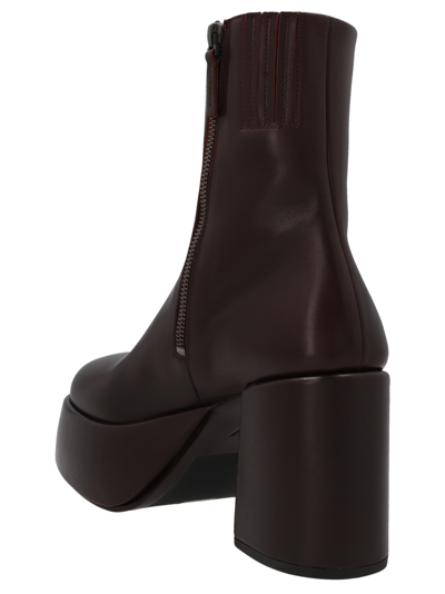 Shop Marsèll Tacplat Ankle Boots In Brown