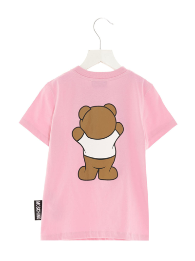 Shop Moschino Teddy Toy T-shirt In Pink