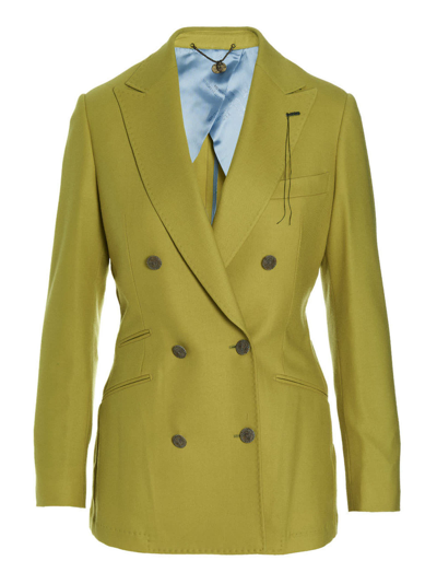 Shop Maurizio Miri Grace Blazer Jacket In Green