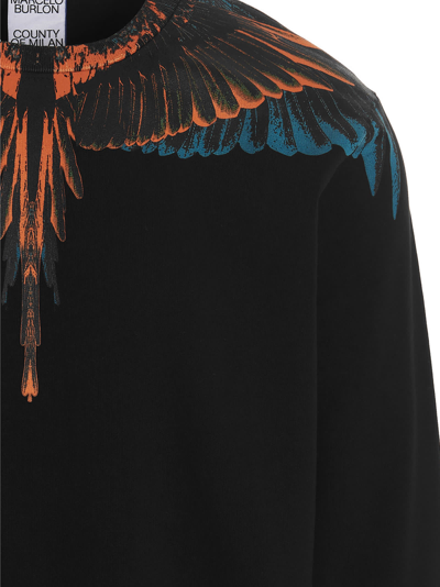 Shop Marcelo Burlon County Of Milan Icon Wings Sweatshirt In Black