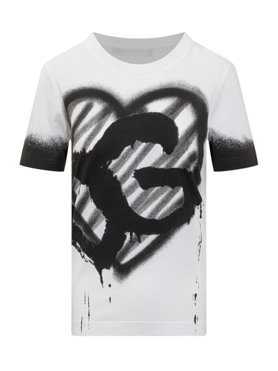 Shop Dolce & Gabbana Logo-printed Crewneck T-shirt