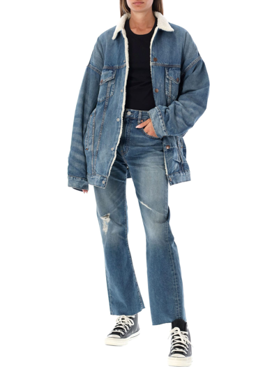 Shop Denimist Jacklyn Slim Kick Jeans In Denim