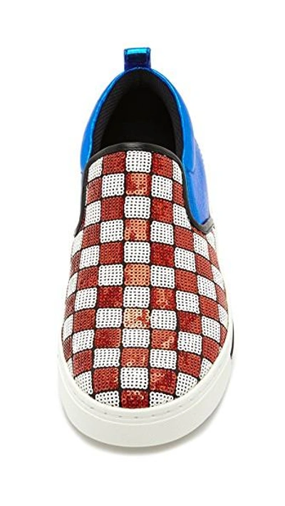 Shop Marc Jacobs Mercer Slip On Sneakers In Red/white