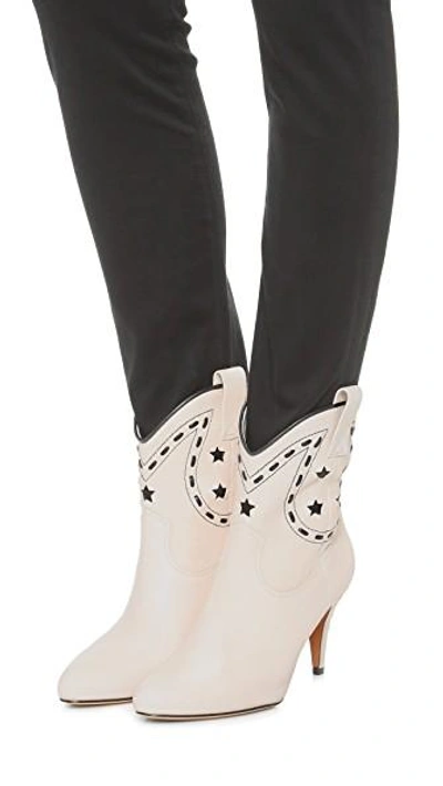 Shop Marc Jacobs Georgia Cowboy Booties In Ivory