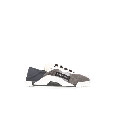 Shop Dolce & Gabbana Ns1 Low-top Sneakers - Men's - Calf Leather/mesh In Grey