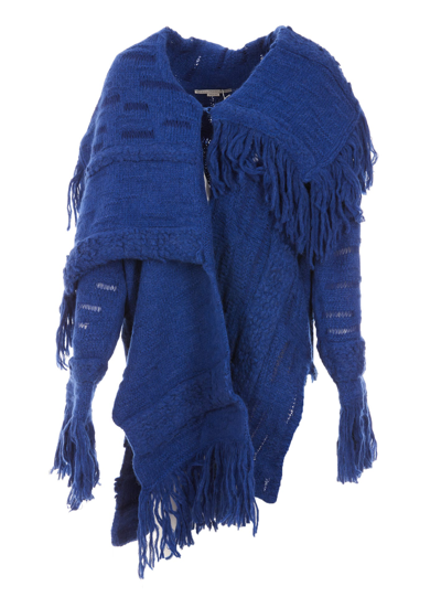 Shop Stella Mccartney Cardi-coat In Blue