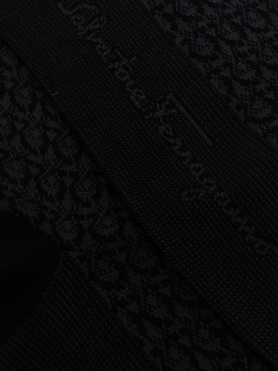 Shop Ferragamo Gancini-buckle Reversible Belt In Black