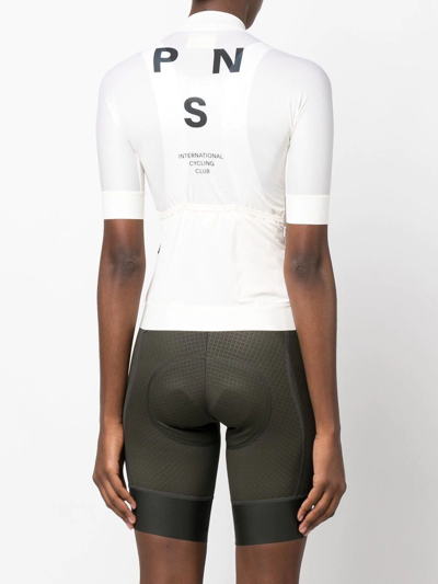 Shop Pas Normal Studios Mechanism Cycling Jersey Top In White