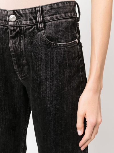 Shop Stella Mccartney Stonewash Straight-legged Jeans In Black