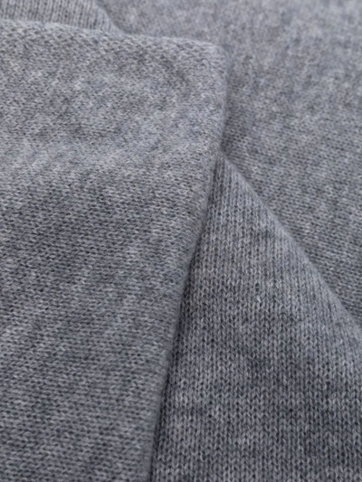 Shop Liska Knitted Cashmere Scarf In Grey