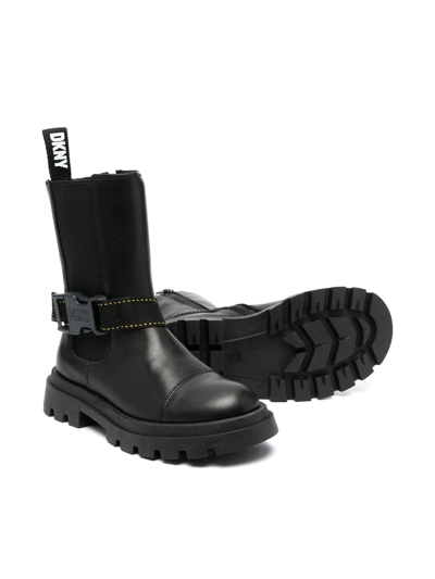 Dkny Kids Boots For Girls In Black