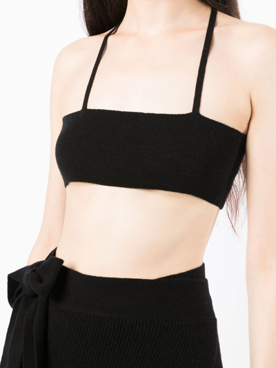 Cashmere In Love Babett Cashmere Bralette In Black