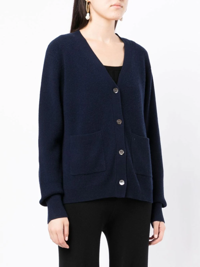 Shop Cashmere In Love Mari Cashmere Cardigan In Blue